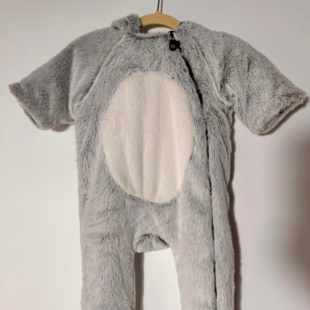 Minoti Baby unisex gray penguin Fuzzy Snowsuit Size 3-6 Months - Picture 6 of 6